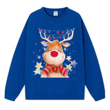 Christmas fawn reindeer hooded round neck Christmas hoodie