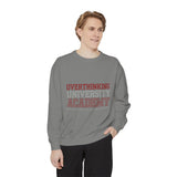 Overthinking University Sweatshirt, Funny Anxiety Crewneck, Chronic Thinker Gift, College Student Pullover, Sarcastic Campus Outfit