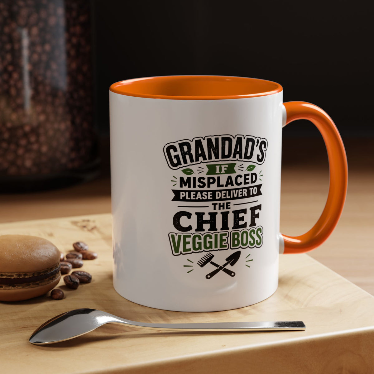 Funny Granddad Gardening Mug, Misplaced Veggie Boss Coffee Cup, Gift for Grandpa Gardener, Fathers Day Birthday Present, Garden Humor