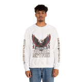 Veterans Day Sweatshirt, Freedom Isn't Free Eagle Pullover, Patriotic Military Top, Veteran Gift, American Pride, USA Clothing