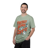 Coffee Lover Halloween Shirt, Freshly Brewed Coffee Ghost T-Shirt, Cute Spooky Season Gift for Barista and Caffeine Fan, Gift for Her