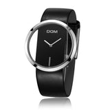 DOM fashion Women Watches Luxury Women Bracelet Quartz twatch for women Quartz Watch wristwatch girl waterproofk genuine leather
