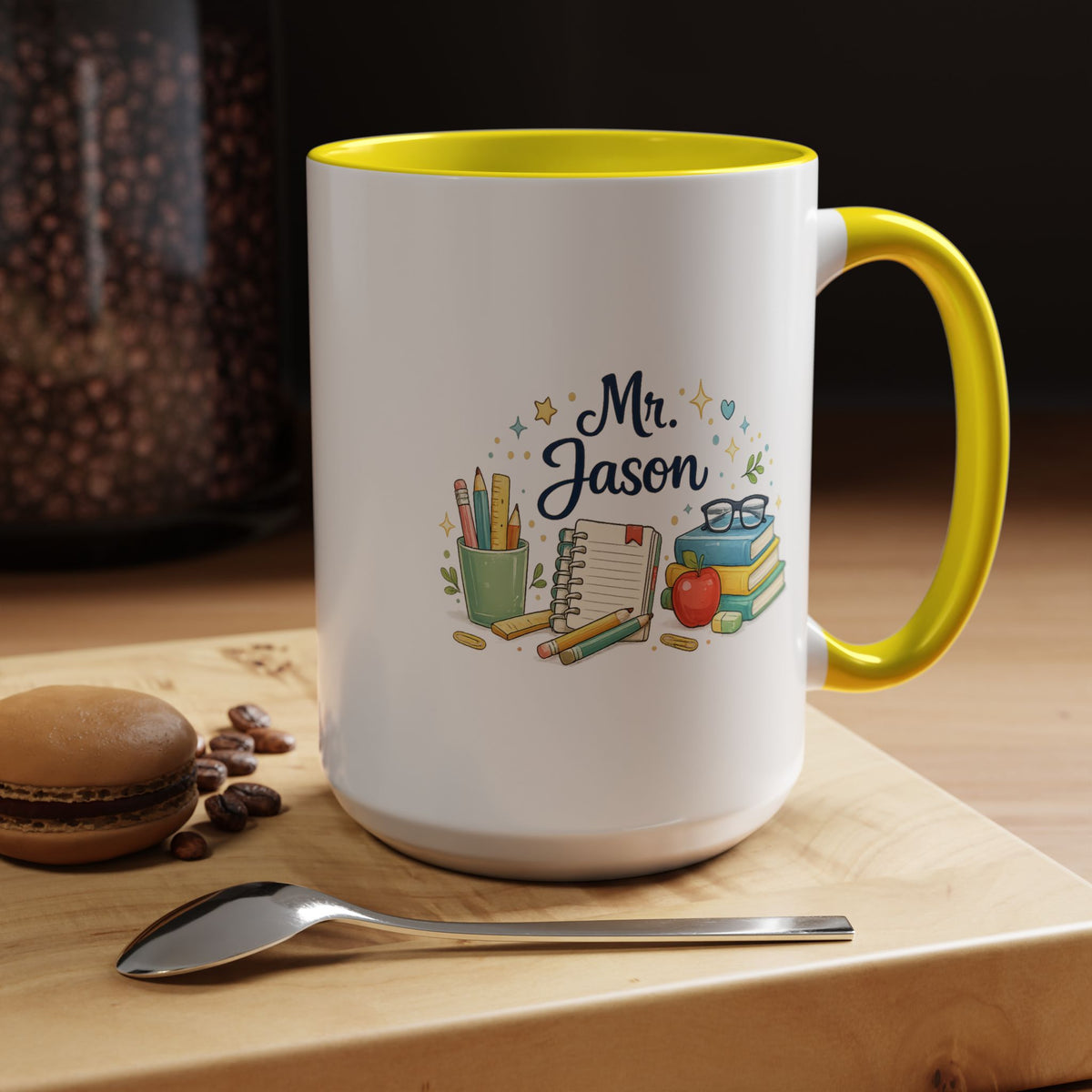 Personalized Teacher Mug, Custom Teacher Name Coffee Mug, Teacher Appreciation Gift, Classroom Teacher Gift, End of Year Present