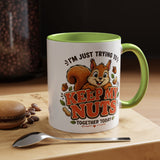 Funny Squirrel Coffee Mug, Keep My Nuts Together Today Mug, Cute Squirrel Humor Gift, Office Coffee Cup, Stress Relief Mug for Coworkers