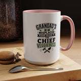 Funny Granddad Gardening Mug, Misplaced Veggie Boss Coffee Cup, Gift for Grandpa Gardener, Fathers Day Birthday Present, Garden Humor
