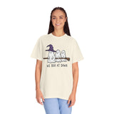 We Boo at Dawn Ghost Shirt, Funny Halloween Witch Broom Graphic Tee, Cute Spooky Season Gift for Friends and Ghost Lovers, October Outfit