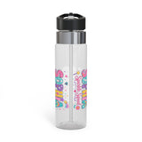Personalized Girls Water Bottle, Custom Name Kids Gift, Cute Girl Birthday Present, Sparkle Water Bottle for Young Girls