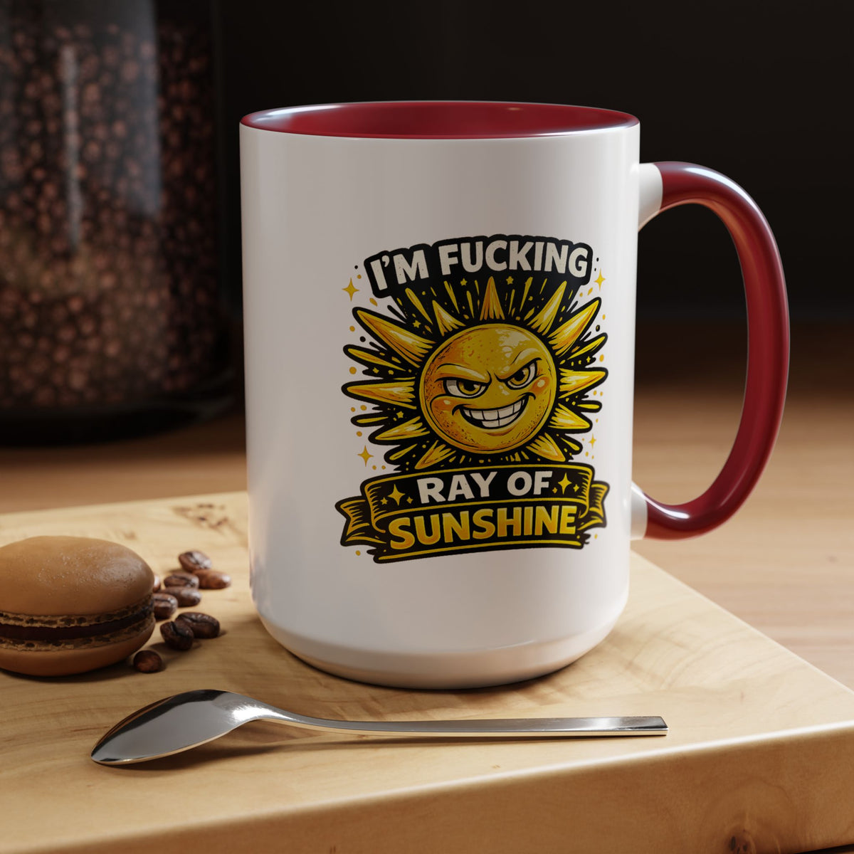 Funny Ray of Sunshine Mug, Sarcastic Sunshine Coffee Cup, Grumpy Personality Gift, Funny Coworker Mug, Humor Coffee Lover Gift