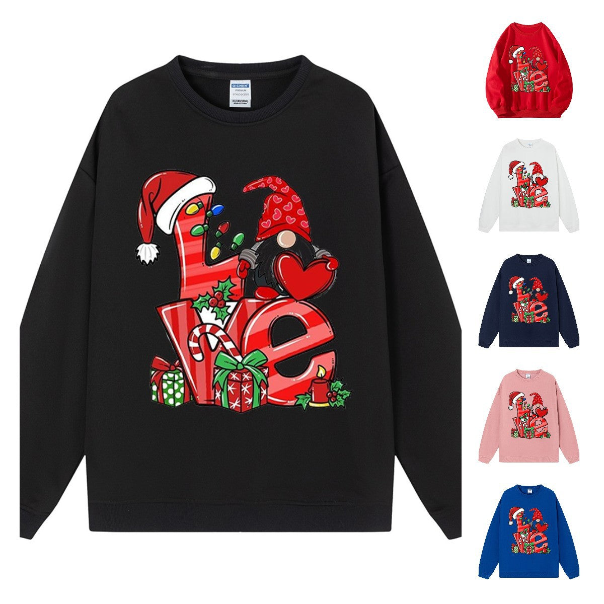 Love Christmas Gift Medium length Women's Christmas Hoodie