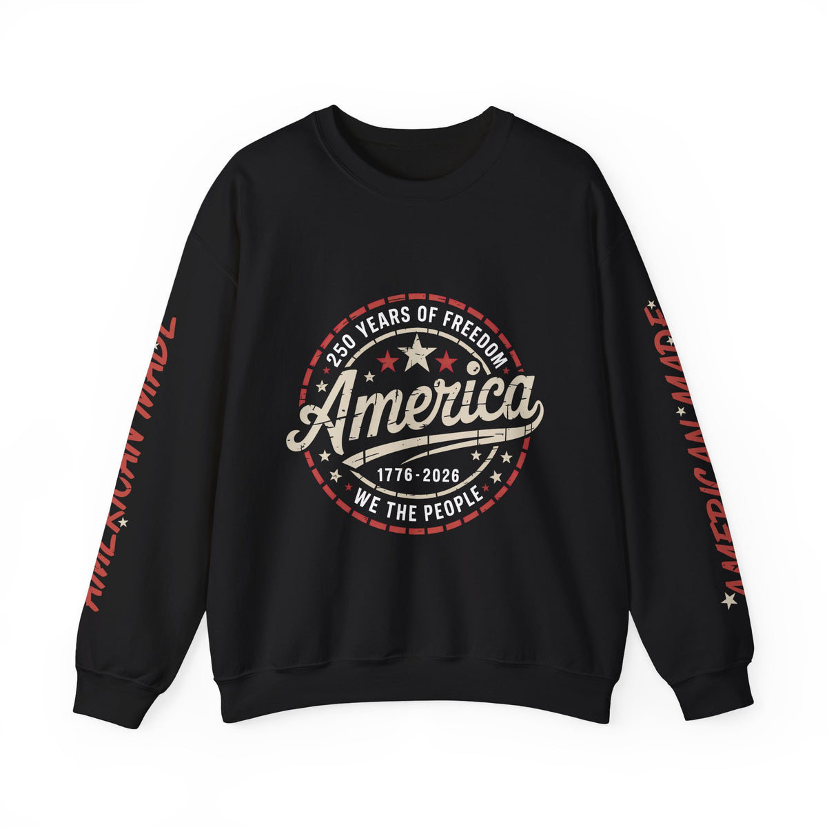America 250 Sweatshirt, We The People Pullover, 1776 2026 USA Anniversary Top, Patriotic American Heritage Gift, Vintage Americana