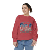 USA 250th Anniversary Comfort Colors Sweatshirt, Patriotic Bow Coquette Shirt, America 1776 2026 Sweatshirt, Fourth of July Gift