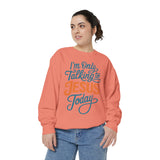 Christian Comfort Colors Sweatshirt, I'm Only Talking to Jesus Today Shirt, Faith Based Sweatshirt, Religious Gift for Women