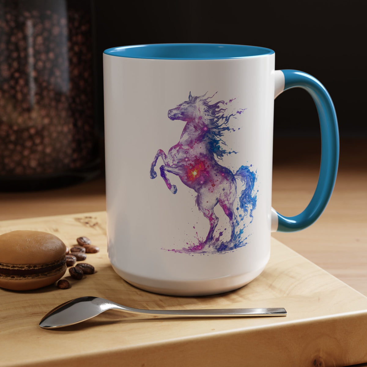 Galaxy Horse Mug, Cosmic Horse Coffee Mug, Horse Lover Gift, Celestial Horse Cup, Equestrian Mug, Fantasy Horse Art, Horse Mom Gift