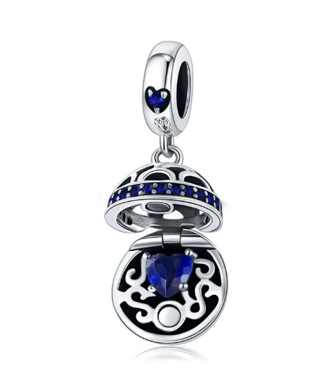 European And American Popular S925 Sterling Silver Pendant Love Surprise Necklace Pendant Accessories SCC689