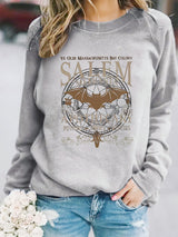 Printed pullover sweatshirt sweatshirt