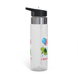 Personalized Turtle Water Bottle for Girls, Custom Name Kids Drink Bottle, Cute Sea Turtle School Bottle, Birthday Gift for Her
