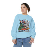 Spooky Christmas Sweatshirt, Halloween Holiday Mashup Crewneck, Witch Vampire Mummy Skeleton Pullover, Gothic Xmas Gift for Horror Fan