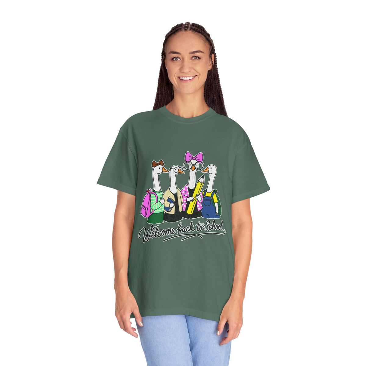 Welcome Back to School Goose T-Shirt, Funny Teacher Graphic Tee, Cute Student Shirt, First Day Classroom Outfit, Educator Gift Idea