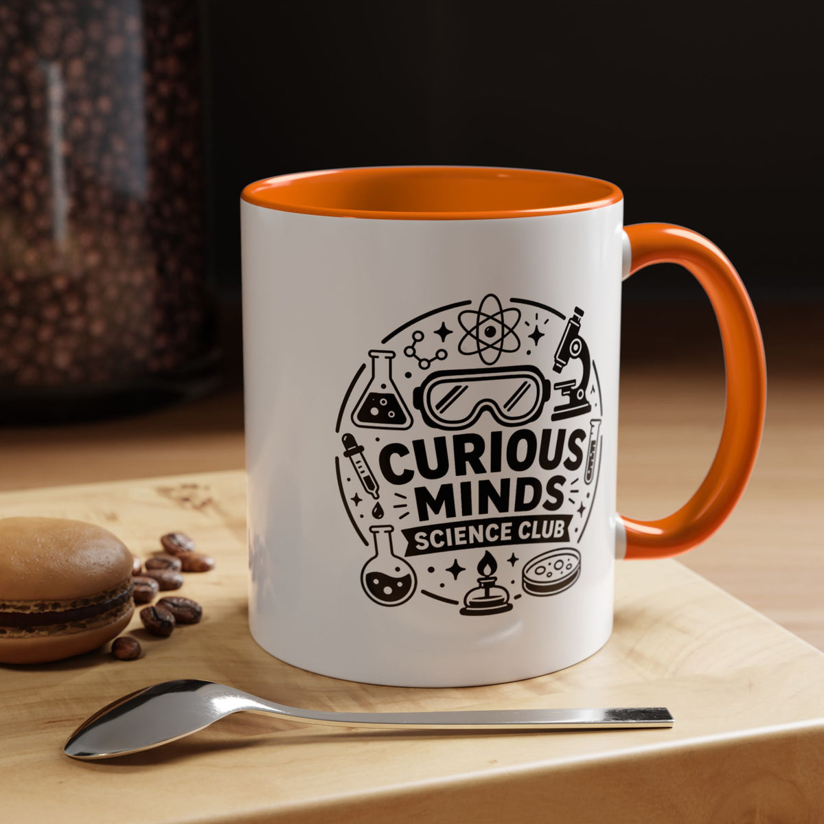 Science Club Mug, Curious Minds Coffee Cup, STEM Teacher Appreciation Gift, Chemistry Student Present, Classroom Science Lab Drinkware