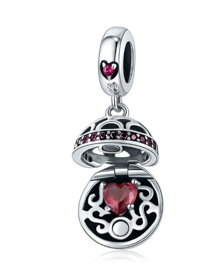 European And American Popular S925 Sterling Silver Pendant Love Surprise Necklace Pendant Accessories SCC689-A