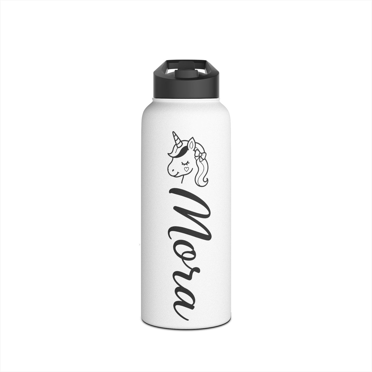 Personalized Unicorn Water Bottle, Custom Name Kids Water Bottle, Girls School Bottle, Cute Back to School Gift