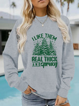 Printed pullover sweatshirt sweatshirt