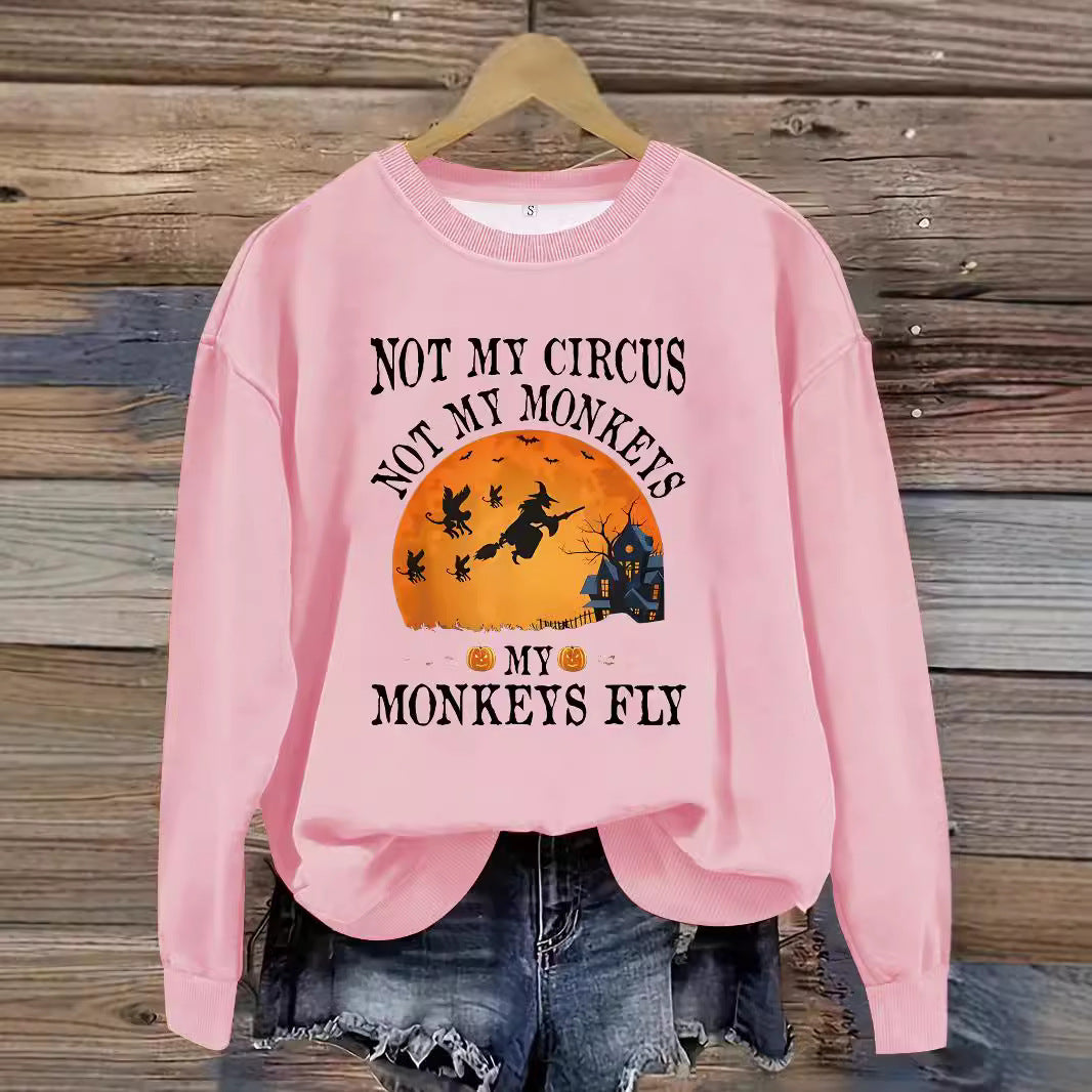 Printed pullover sweatshirt sweatshirt