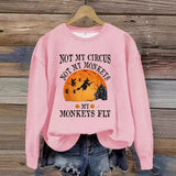 Printed pullover sweatshirt sweatshirt