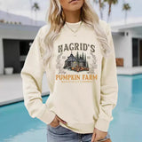 Printed pullover sweatshirt sweatshirt