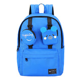 High school students creative backpack personality junior high school girl schoolbag solid color small pocket backpack