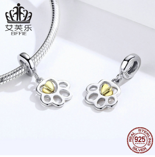 Sterling Silver Necklace Pendant S925 Silver DIY Bracelet Pendant Original New Popular Accessories