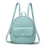 Fashion Women Shoulders Small Backpack Letter Purse Mobile Phone Simple Ladies Travel Bag Student School Backpacks