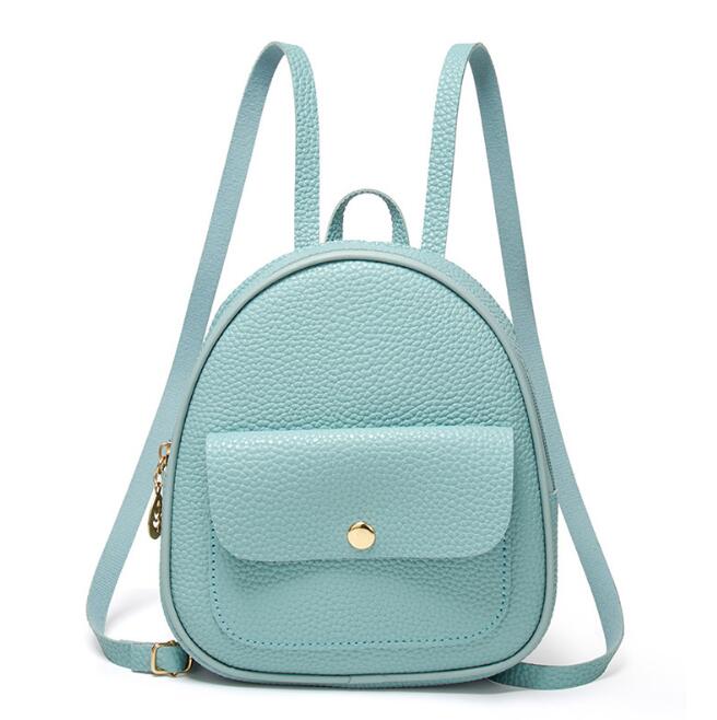 Fashion Women Shoulders Small Backpack Letter Purse Mobile Phone Simple Ladies Travel Bag Student School Backpacks