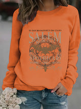 Printed pullover sweatshirt sweatshirt
