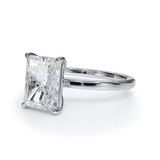 2.00 CTW AGI Certified Lab Grown Diamond Solitaire Engagement Ring – G-VS Clarity, 14K White Gold