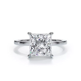 2.00 CTW AGI Certified Lab Grown Diamond Solitaire Engagement Ring – G-VS Clarity, 14K White Gold