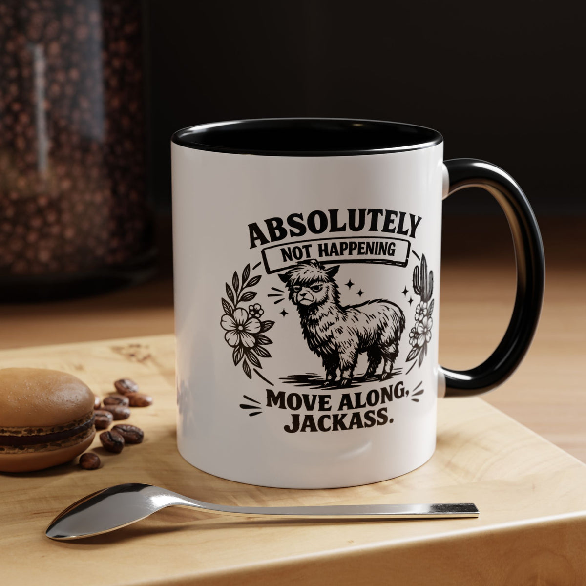 Funny Alpaca Coffee Mug, No Drama Llama Mug, Alpaca Lover Gift, Cute Sarcastic Animal Mug, Funny Coworker Coffee Cup