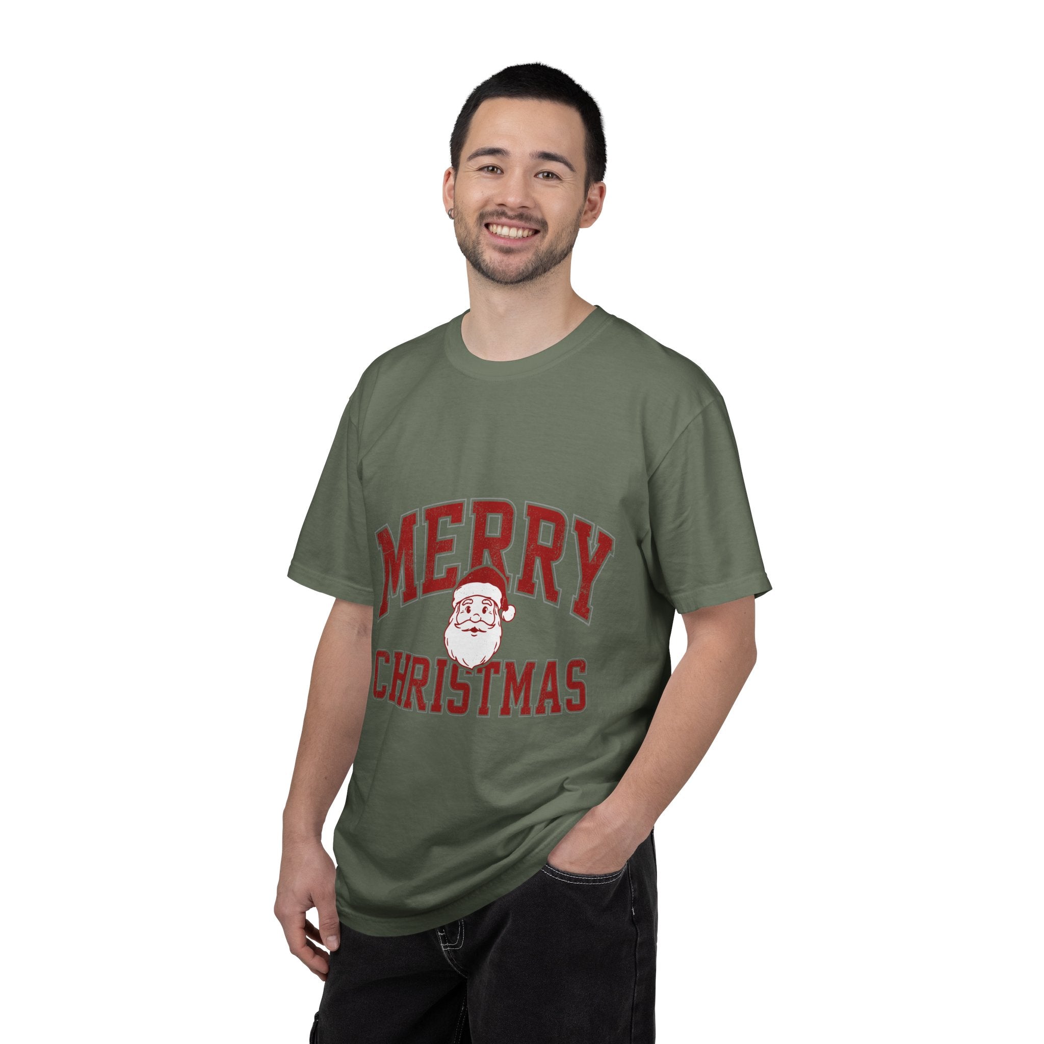 Merry Christmas Santa Shirt, Vintage Holiday T-Shirt, Festive Christmas Party Tee, Retro Santa Claus Gift for Family Photos, Men or Women