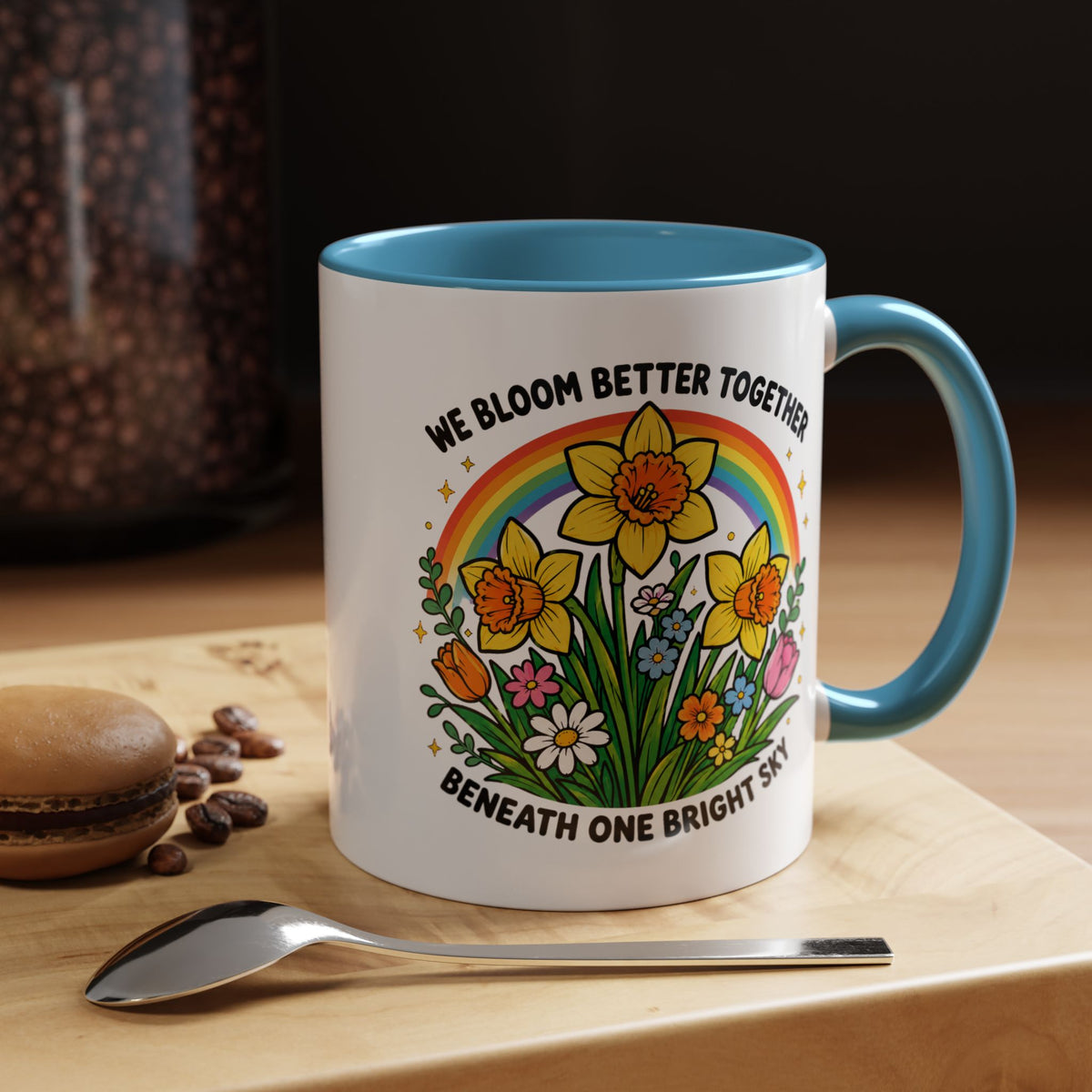 We Bloom Better Together Mug, Teacher Appreciation Gift, Inspirational Flower Coffee Mug, Classroom Teacher Gift, Thank You Teacher Cup