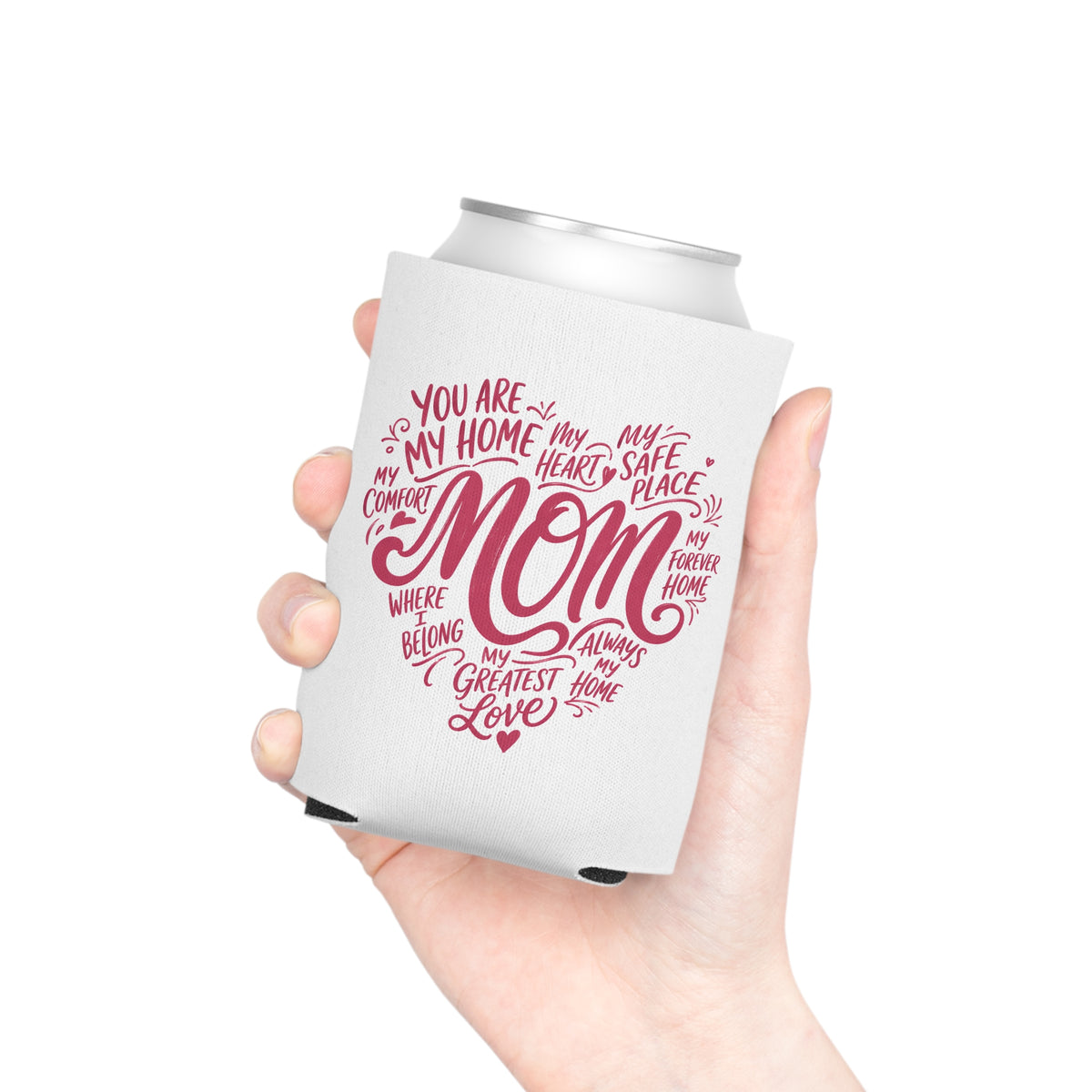 Mom Can Cooler, Wine Can Holder for Mom, Mothers Day Gift, Mom Drink Sleeve, Sentimental Gift for Mama, Cute Beverage Holder for Women