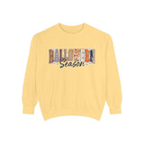 Halloween Season Sweatshirt, Leopard Plaid Pumpkin Letter Pullover, Cute Fall Gift for Women, Spooky October Outfit for Teachers and Moms