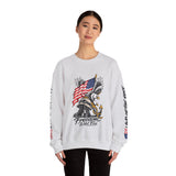 Freedom Is Not Free Sweatshirt, Patriotic Eagle Pullover, American Flag Military Style, Veterans Gift, USA Pride, Americana Clothing