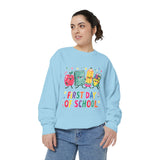 First Day of School Sweatshirt, Colorful School Supplies Pullover, Cute Teacher Outfit, Student Back to Class Gift, Classroom Crewneck