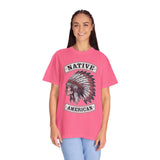 Native American Headdress Shirt, Patriotic USA Graphic Tee, Vintage American Eagle Style, Western Americana Gift, Fourth of July Shirt