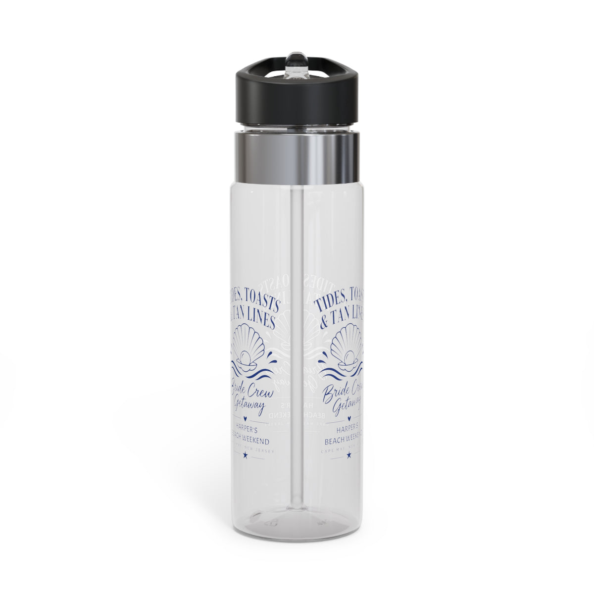 Personalized Beach Water Bottle, Bride Crew Gift, Bachelorette Beach Trip Bottle, Custom Bridesmaid Gift, Wedding Weekend, Summer Bridal