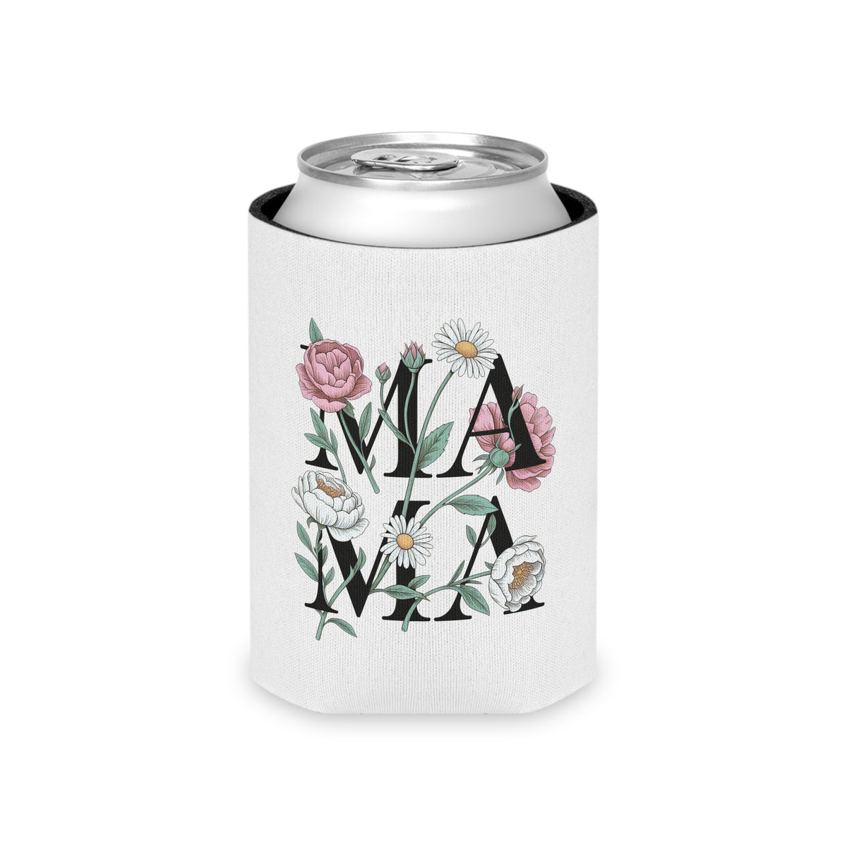 Mama Can Cooler, Floral Wine Can Holder, Mom Drink Sleeve, Mothers Day Gift for Mom, Floral Mama Gift, Cute Drink Holder for Women