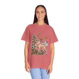 Woodland Deer Shirt, Rustic Stag and Mountain Graphic, Gift for Wildlife Lovers and Hikers, Forest Inspired Cabin Weekend Clothing