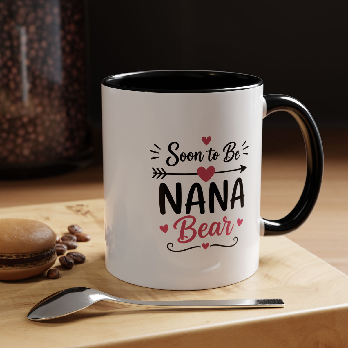 Soon to Be Nana Mug, Pregnancy Announcement Coffee Cup, New Grandma Gift from Daughter, Baby Reveal Keepsake for Mothers Day or Birthday