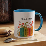 Book Lover Mug, Reading Coffee Mug, Cozy Reader Gift, Bibliophile Cup, Floral Books Mug, Bookworm Gift, Library Lover Present