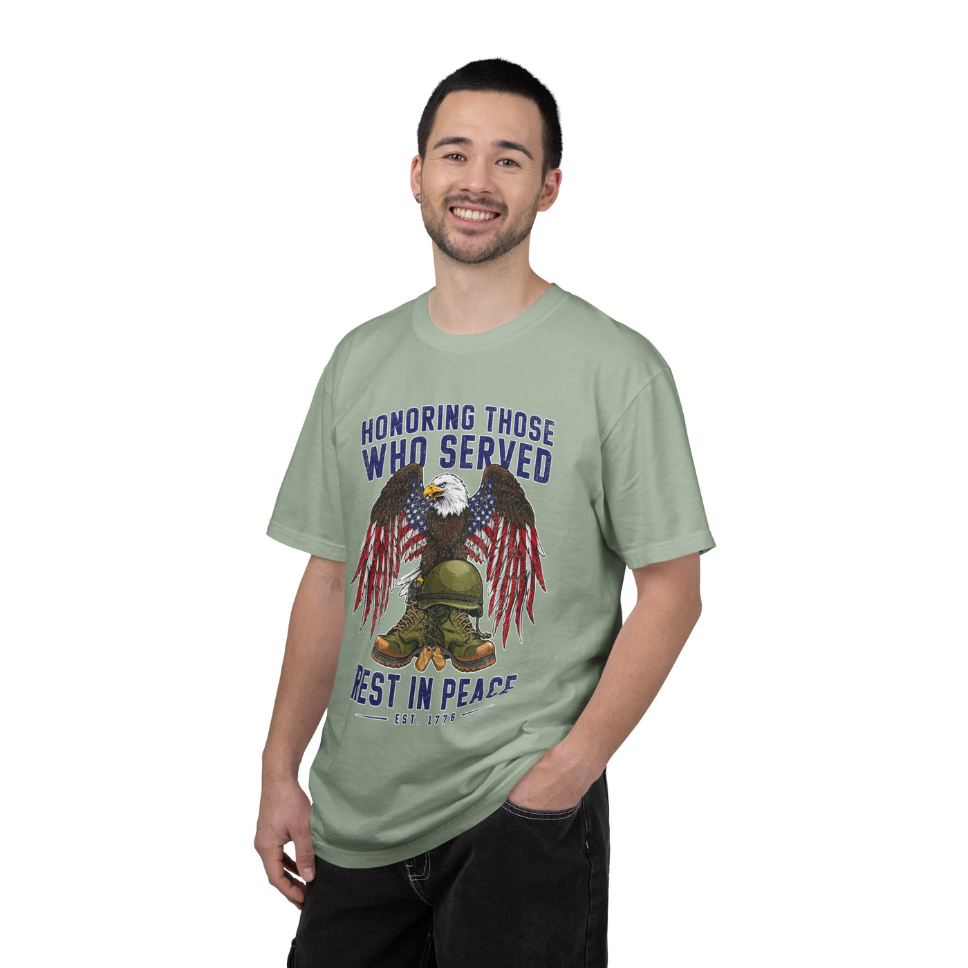 Honoring Those Who Served Shirt, Military Memorial T-Shirt, Fallen Soldier Tribute, Veteran Remembrance Gift, Patriotic Eagle Tribute Tee